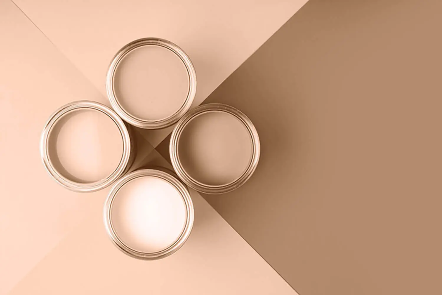 Interior painting trends shaping homes with warm neutral paint samples arranged in a modern, cohesive color palette